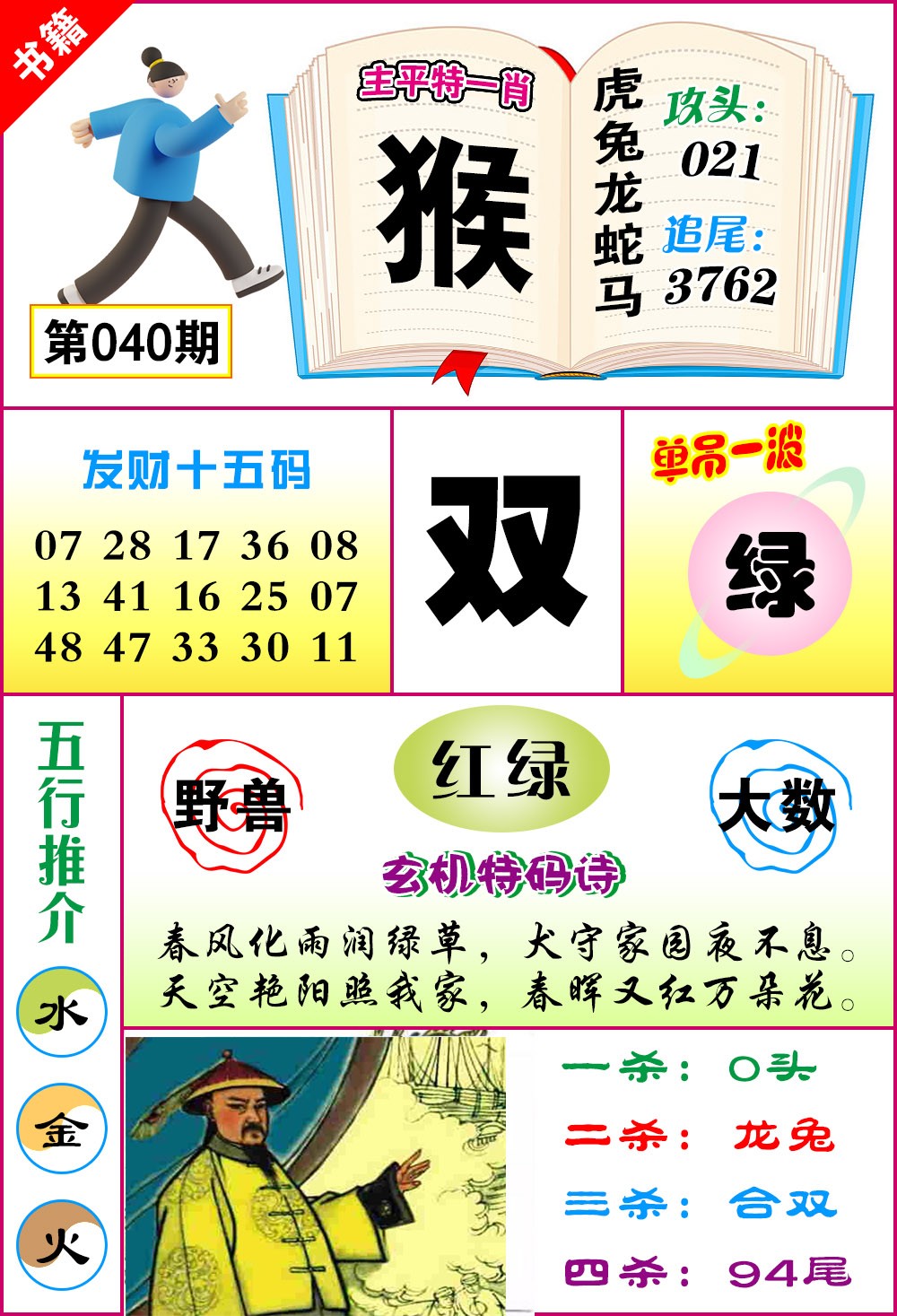 040期澳门钻石十五码[图]