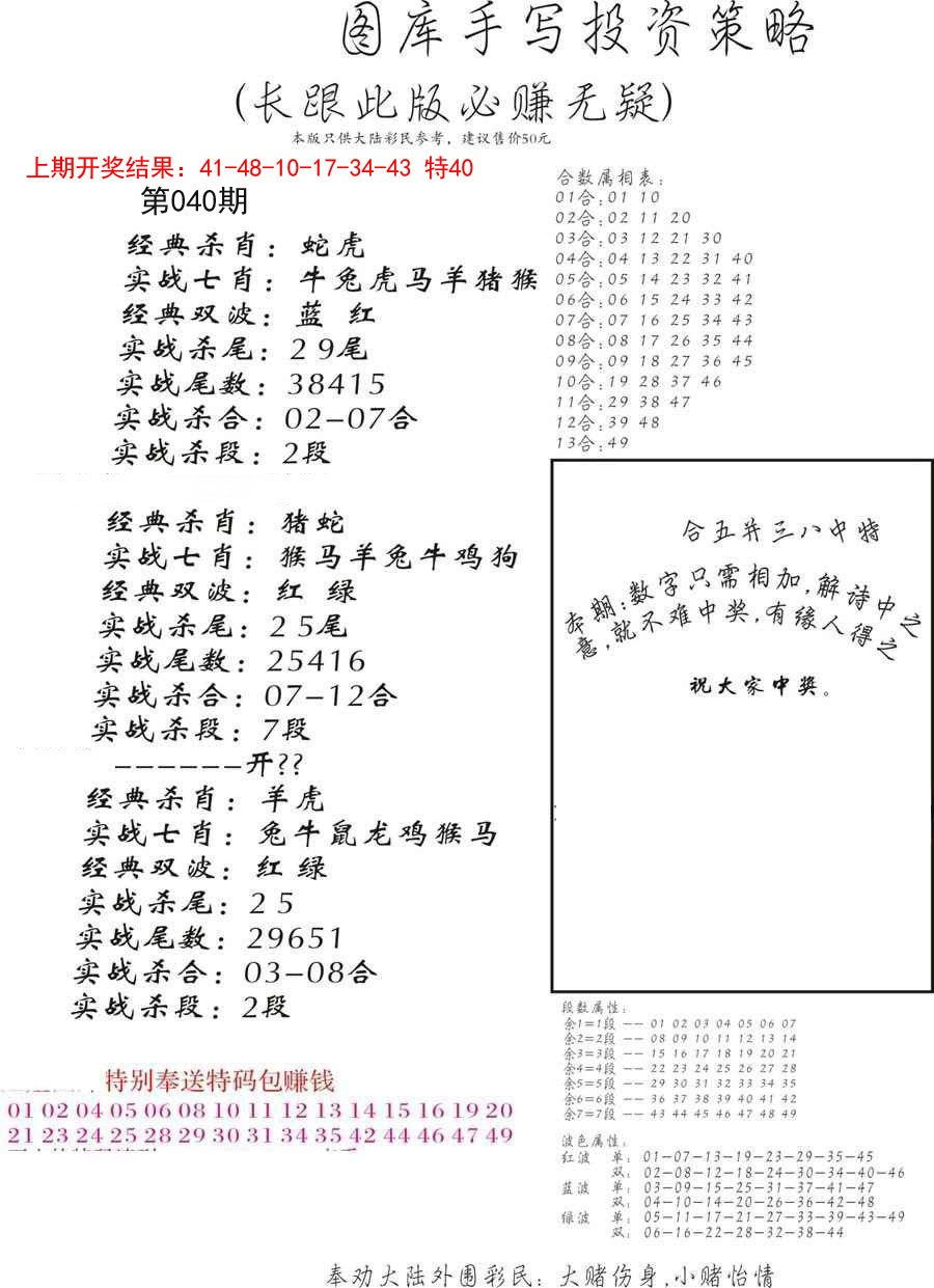040期手写投资策略[图]