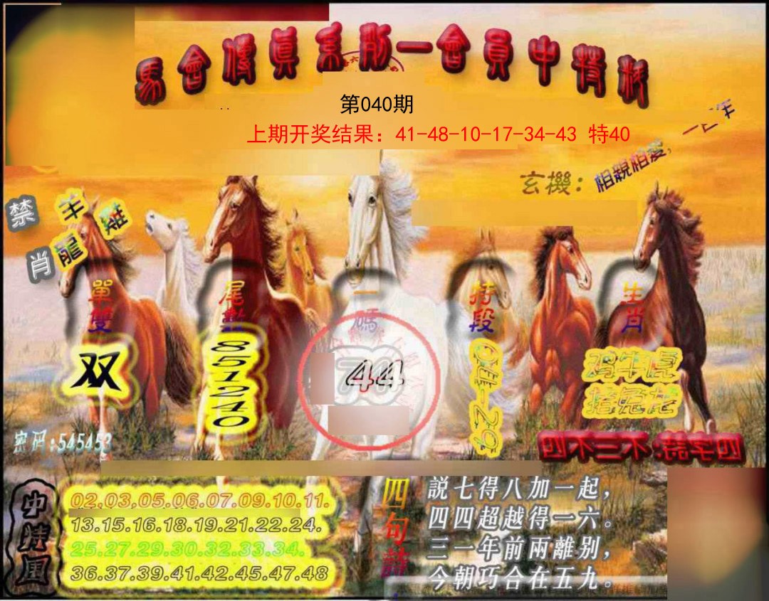 040期马会传真-会员报[图]
