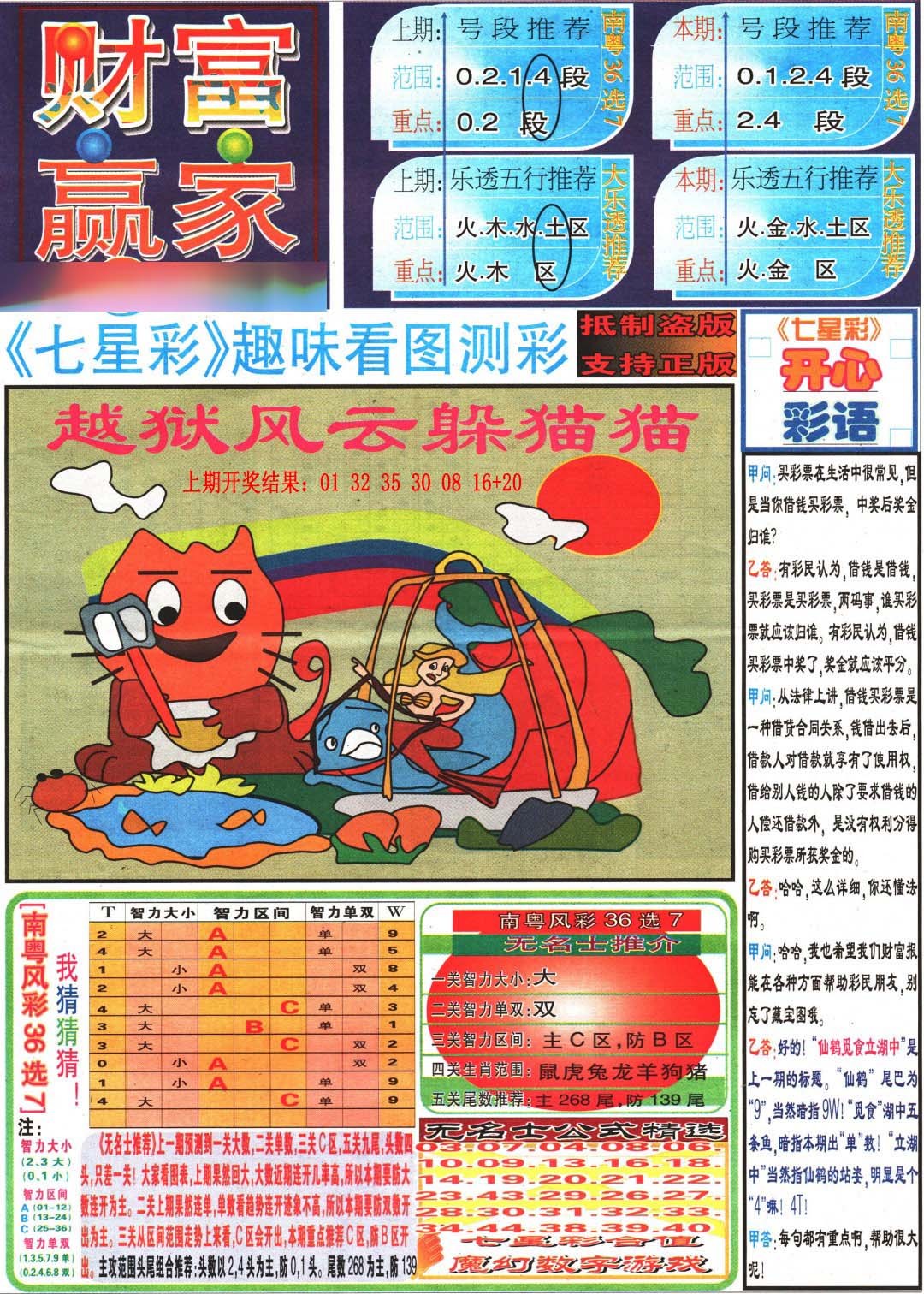 041期财富赢家（七星彩）[图]