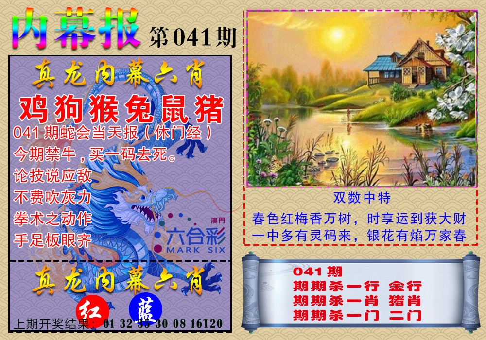 041期真龙内幕报[图]