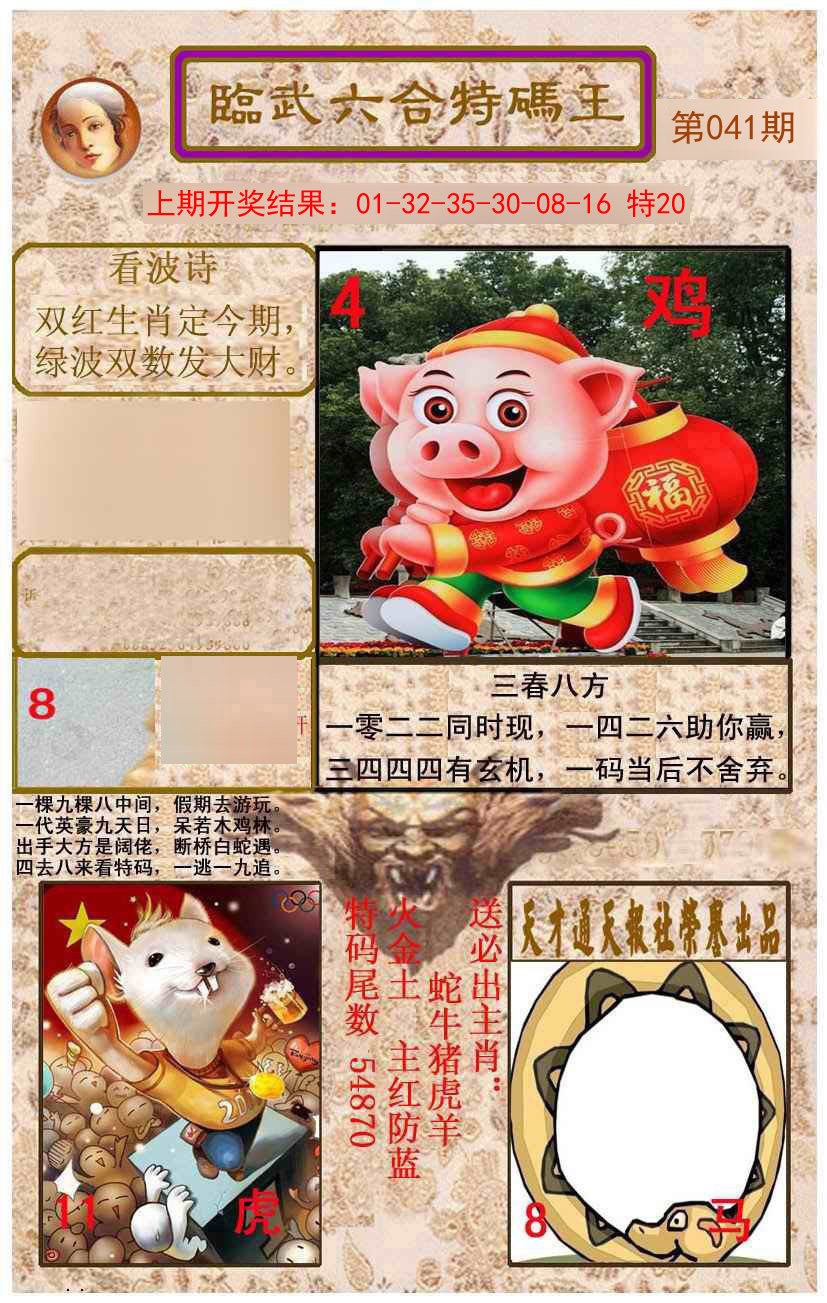041期临武六合特码王[图]