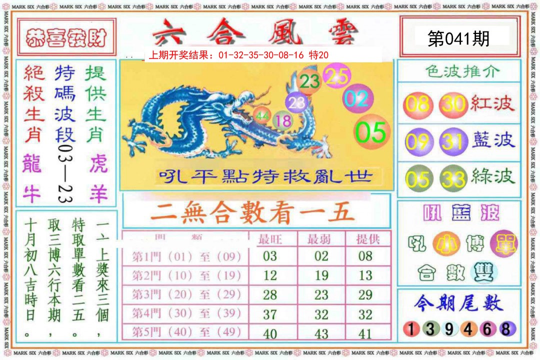 041期六合风云《另版》[图]