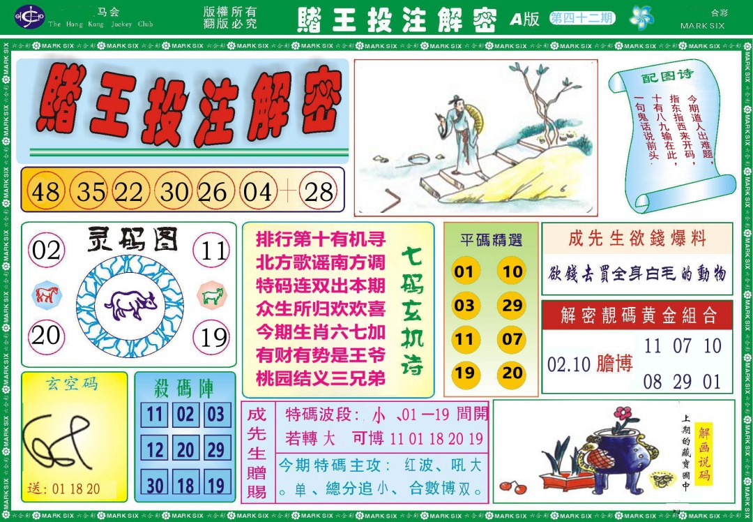 042期赌王投注解密[图]
