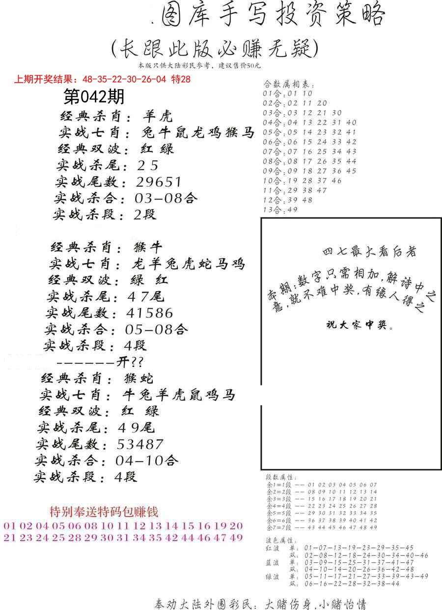 042期手写投资策略[图]