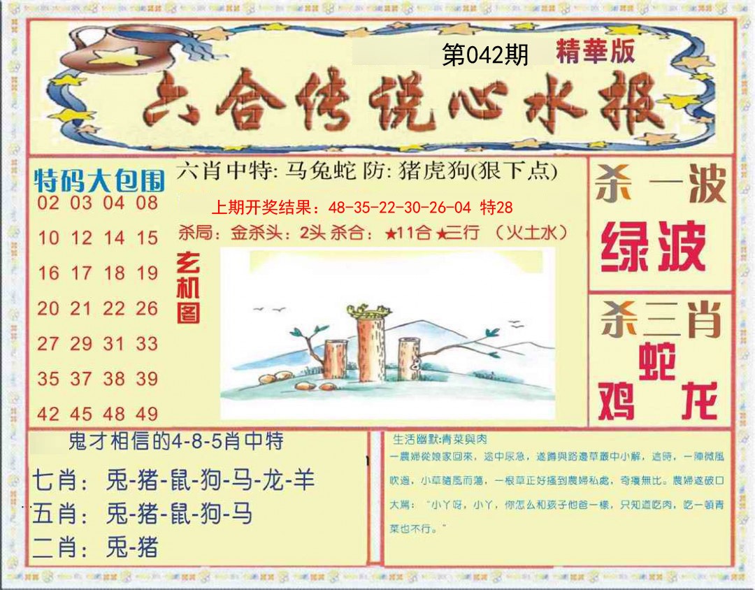 042期六合传说(心水版)[图]