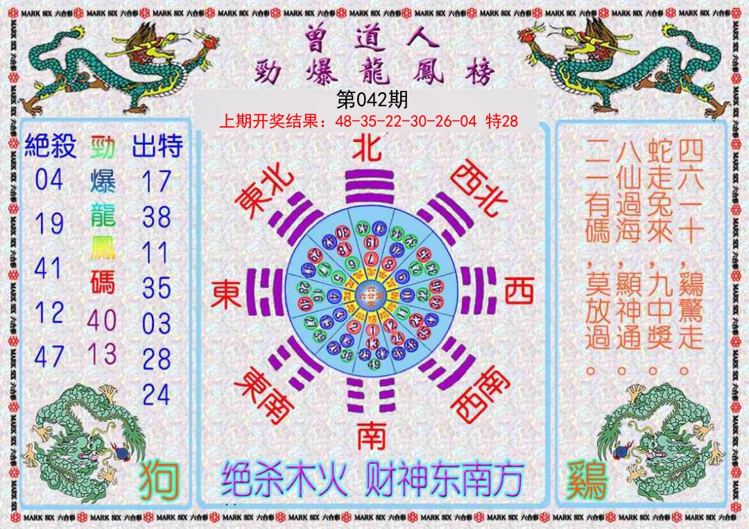 042期曾道人劲爆龙凤榜[图]