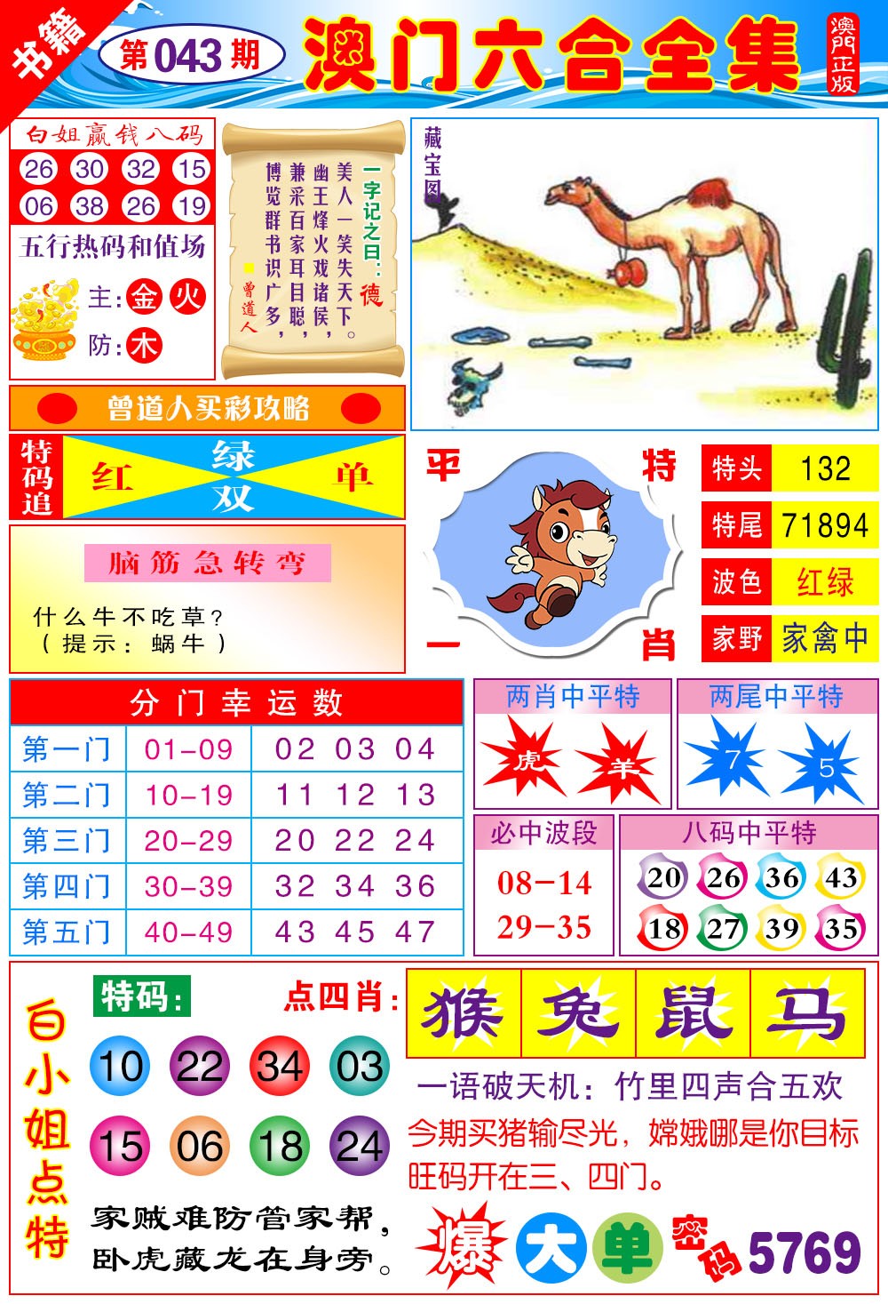 043期澳门全集六合[图]