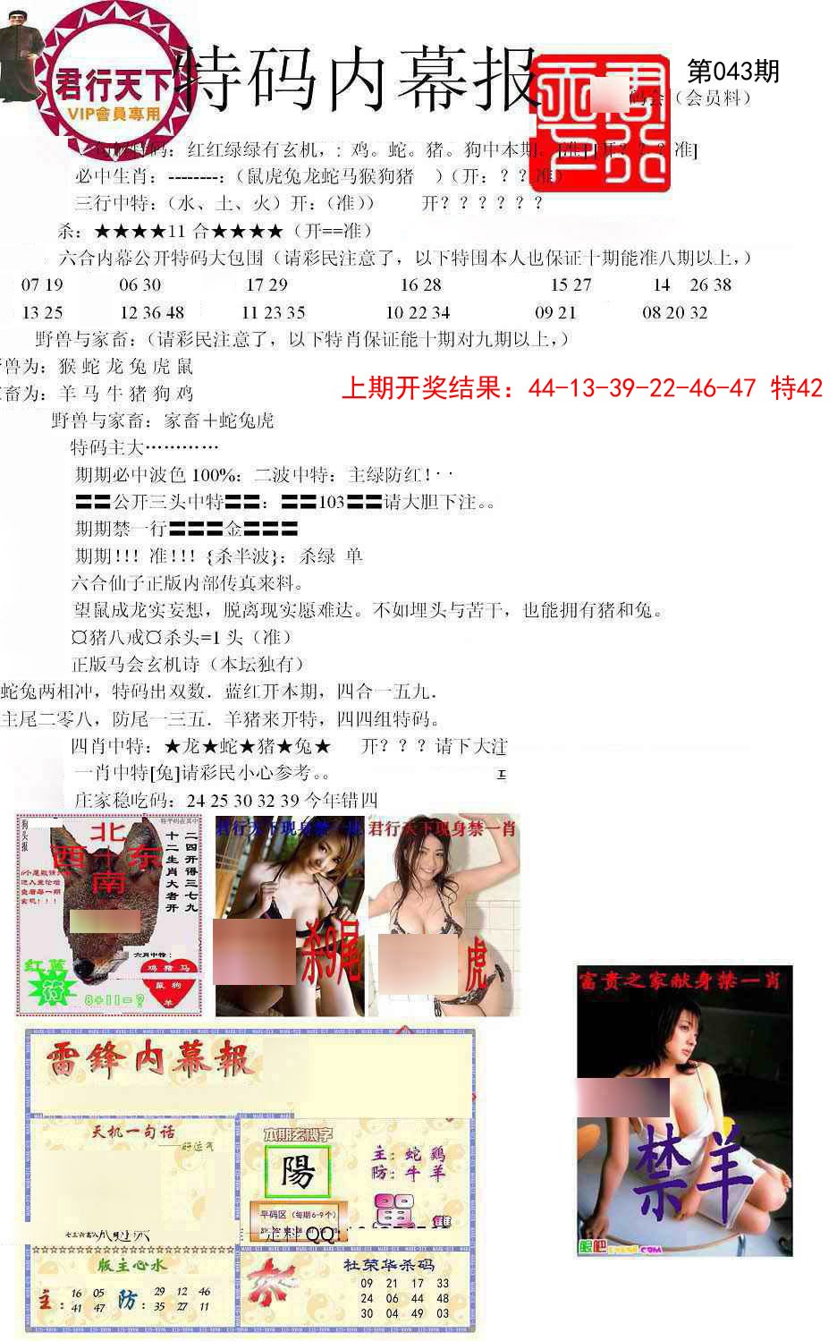 043期特码内幕报[图]