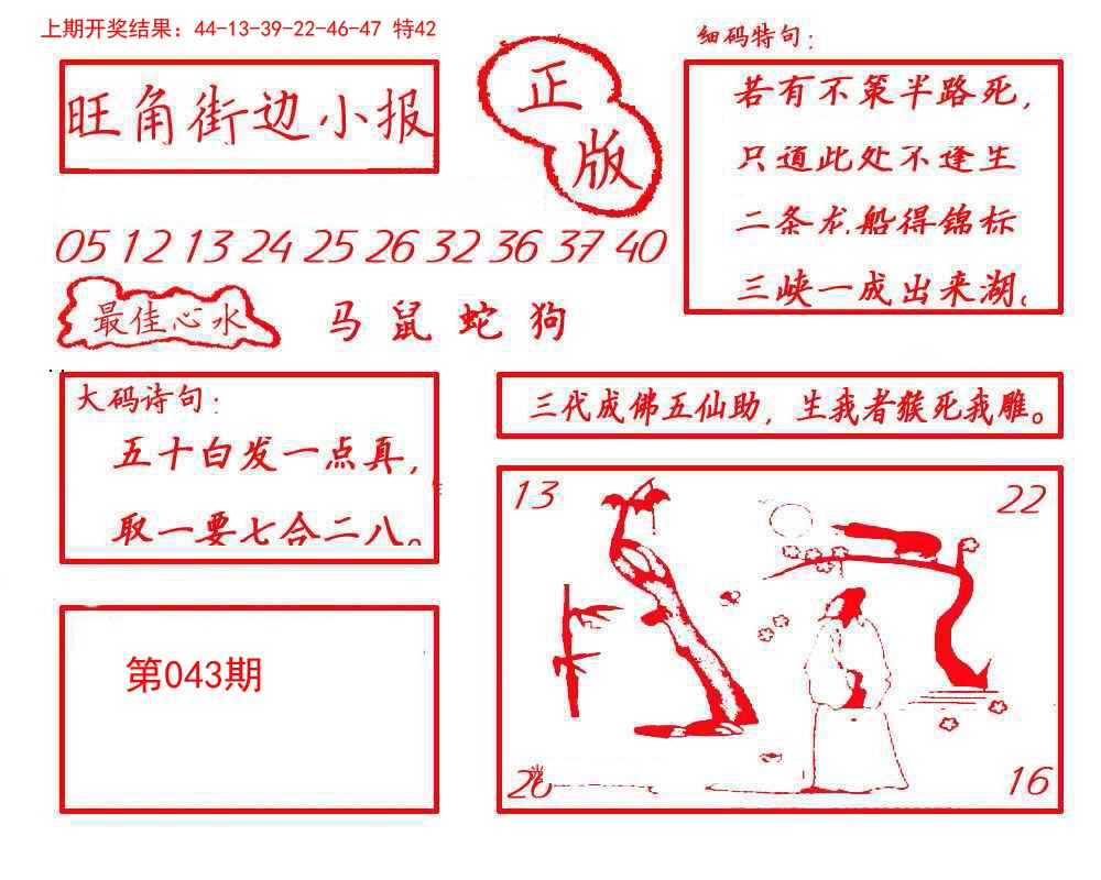 043期旺角街边小报[图]