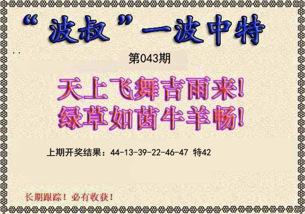 043期波叔一波中特[图]