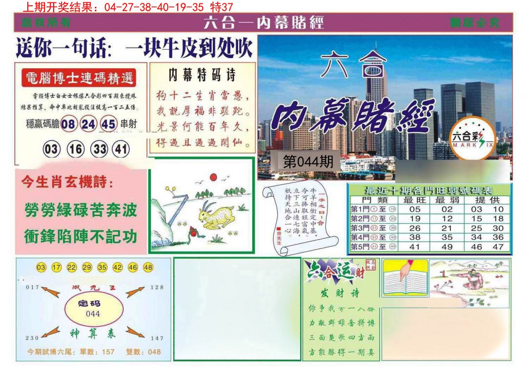 044期内幕赌经[图]