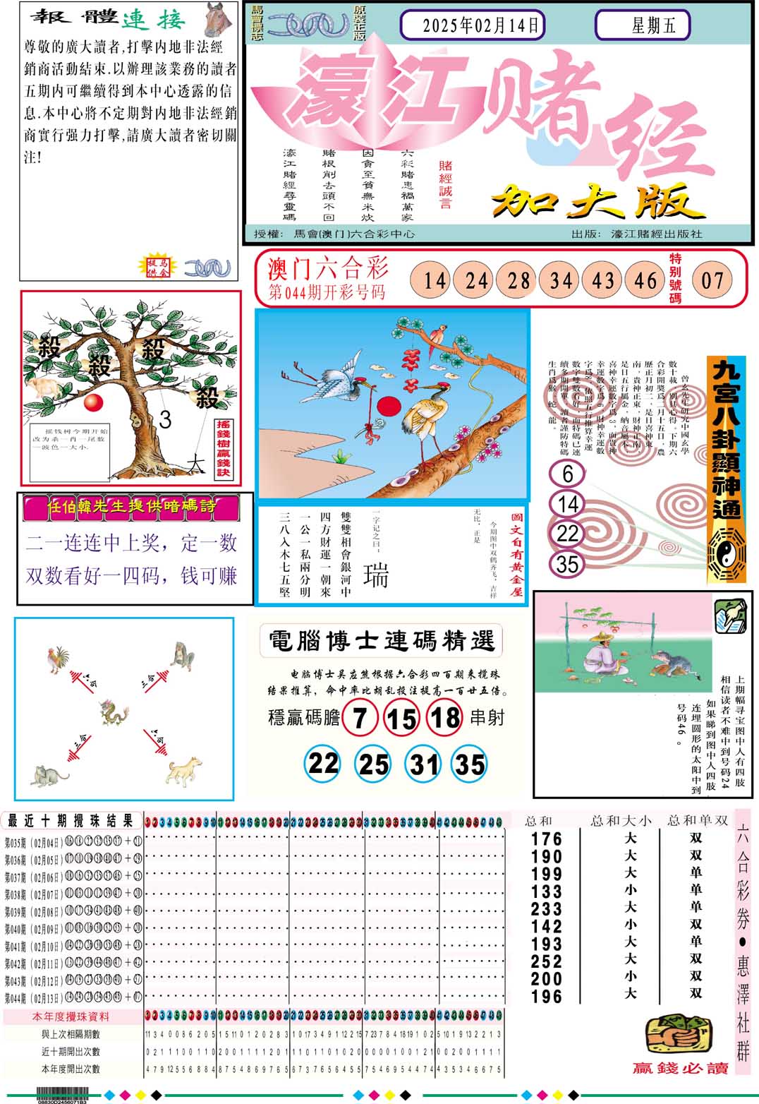 045期濠江赌经A加大版[图]