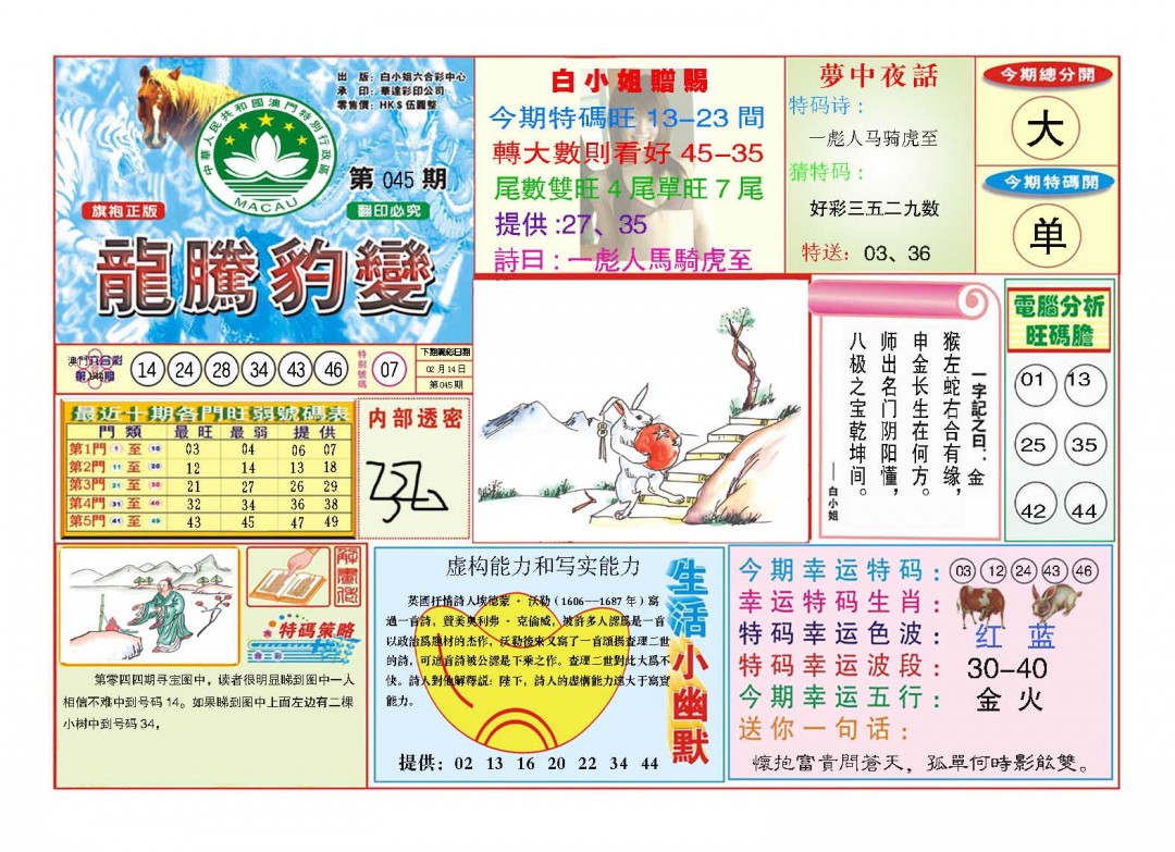 045期龙腾豹变[图]