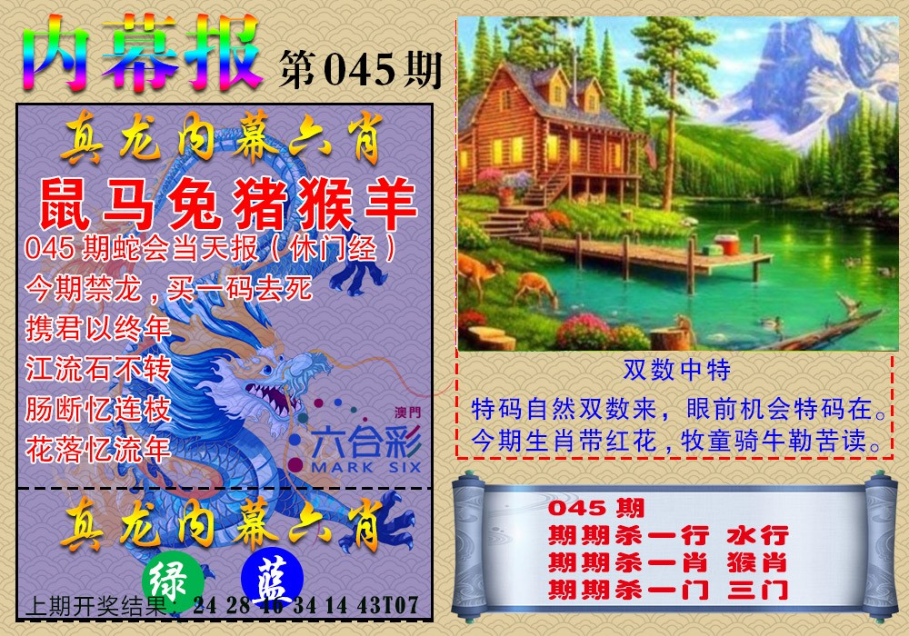 045期真龙内幕报[图]