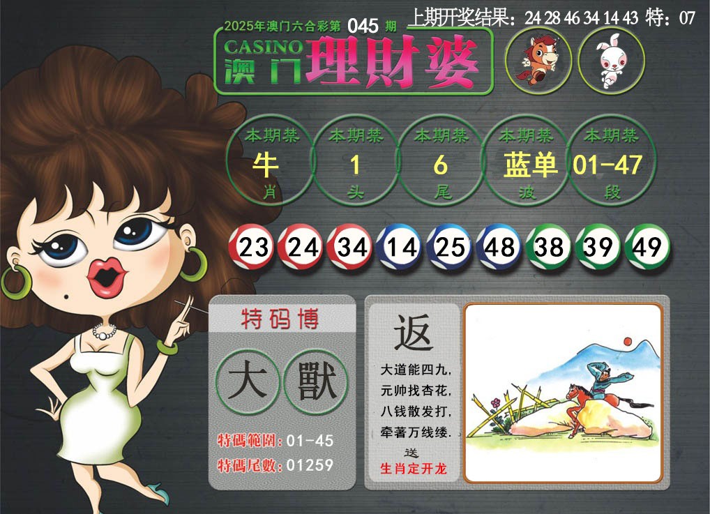 045期澳门理财婆[图]