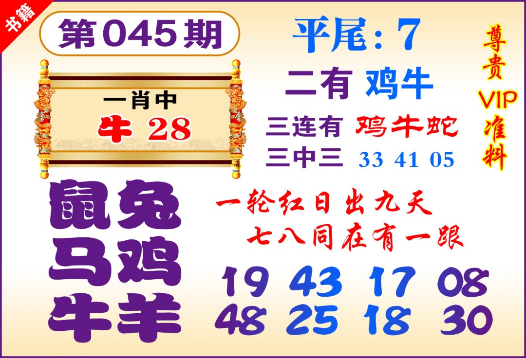 045期澳门九龙天书[图]