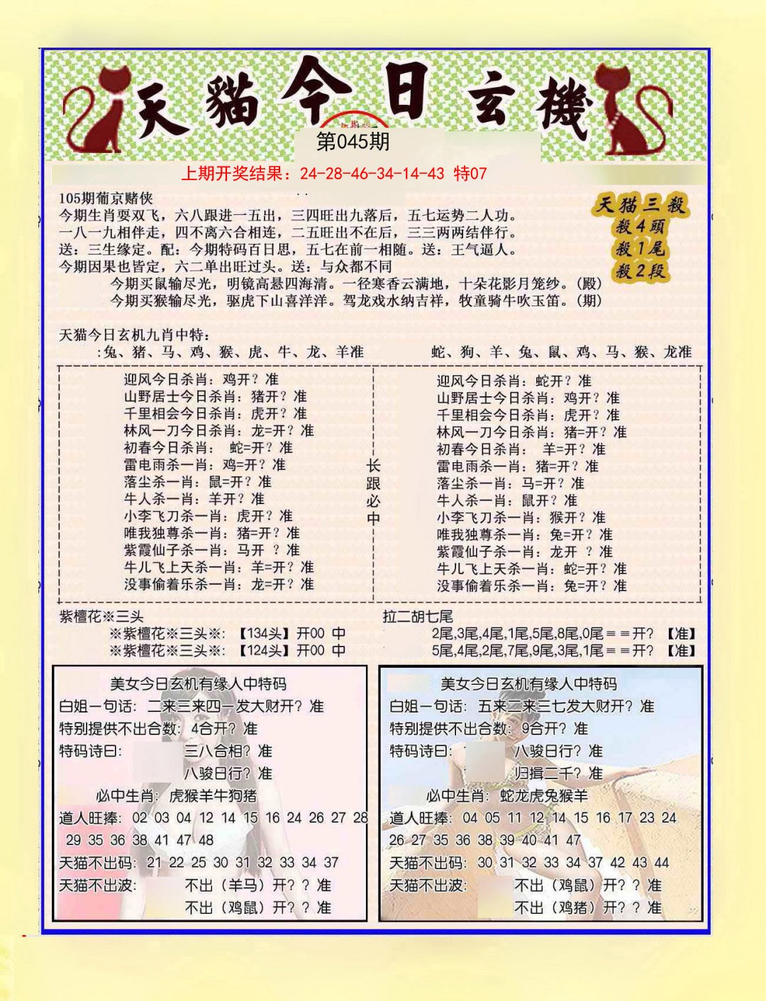 045期今日玄机图B[图]