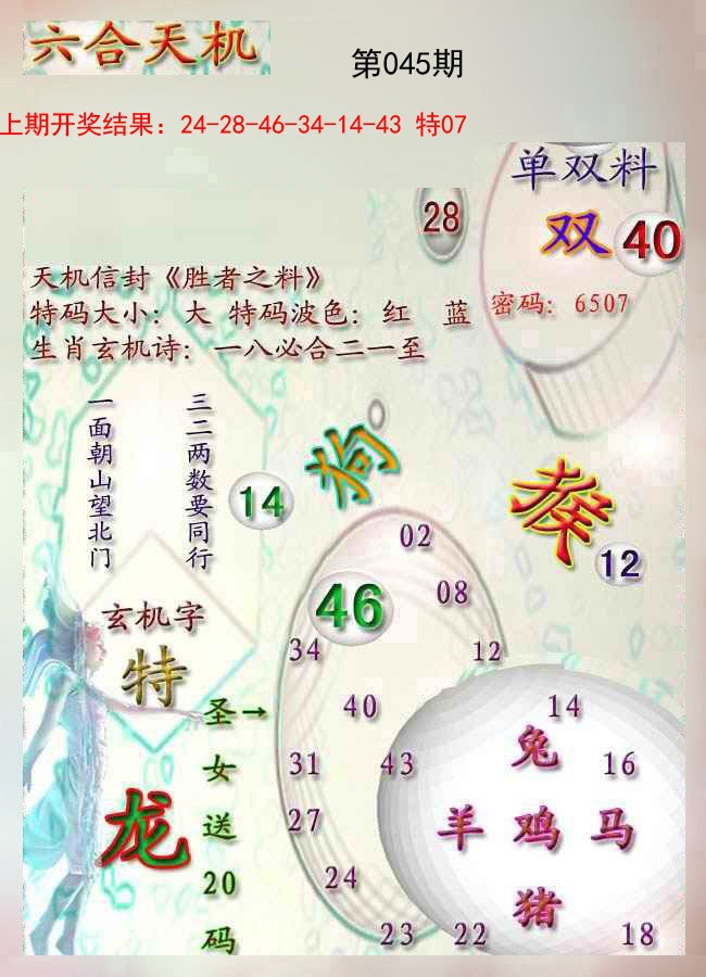 045期天机报[图]
