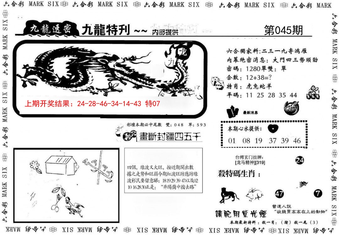 045期九龙特新刊[图]