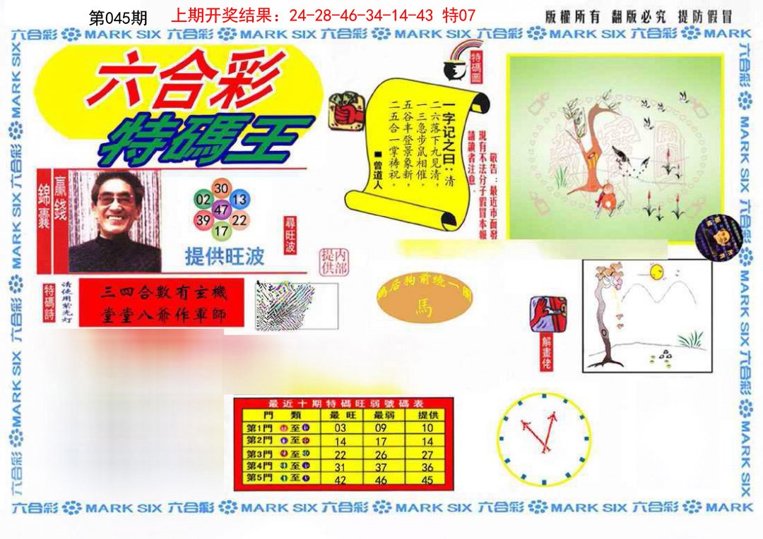 045期特码王(信封)[图]