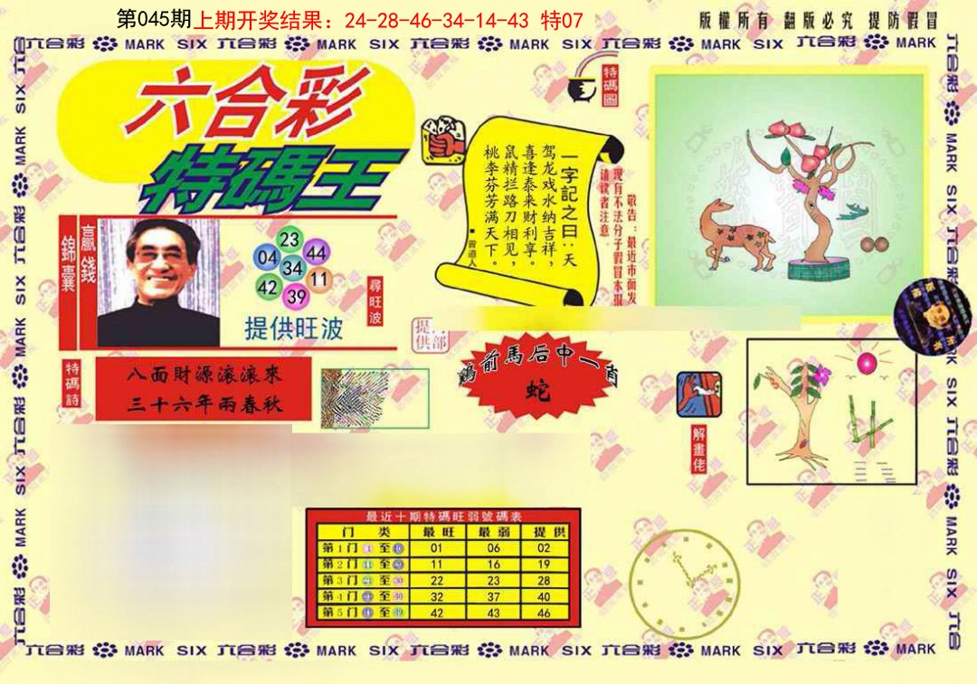 045期心水特码(信封)[图]