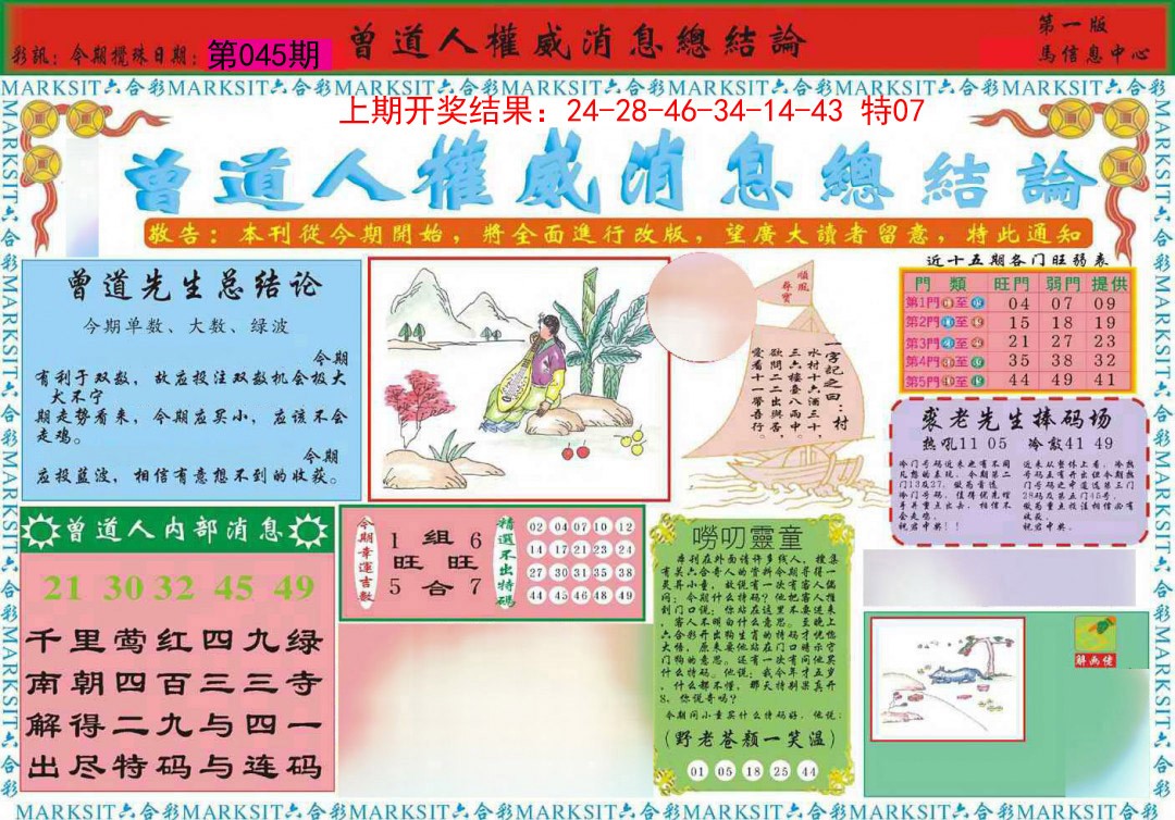 045期曾道人权威消息A[图]