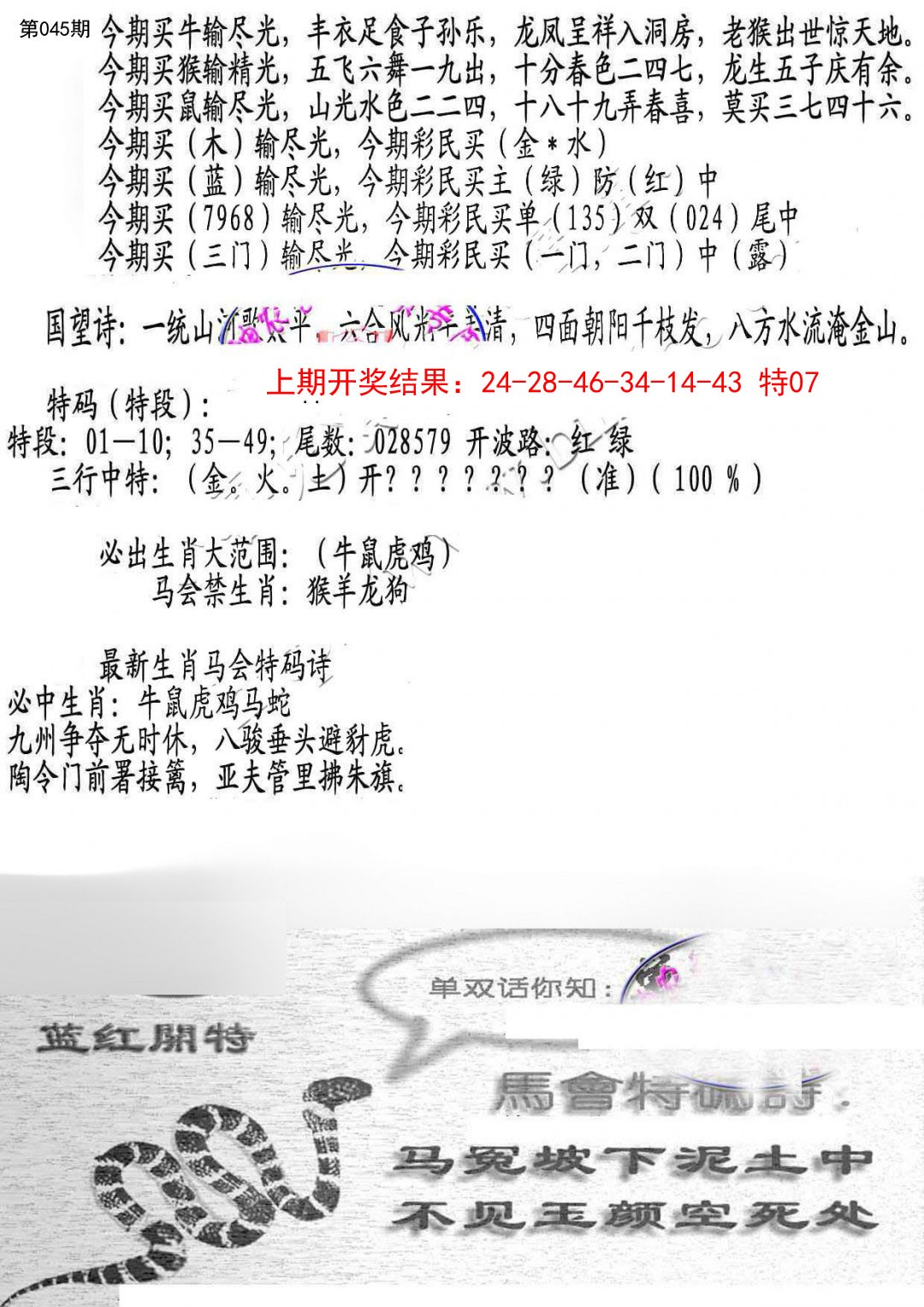 045期蛇报B[图]
