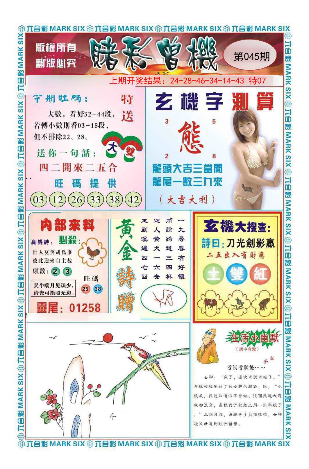 045期赌彩曾机[图]