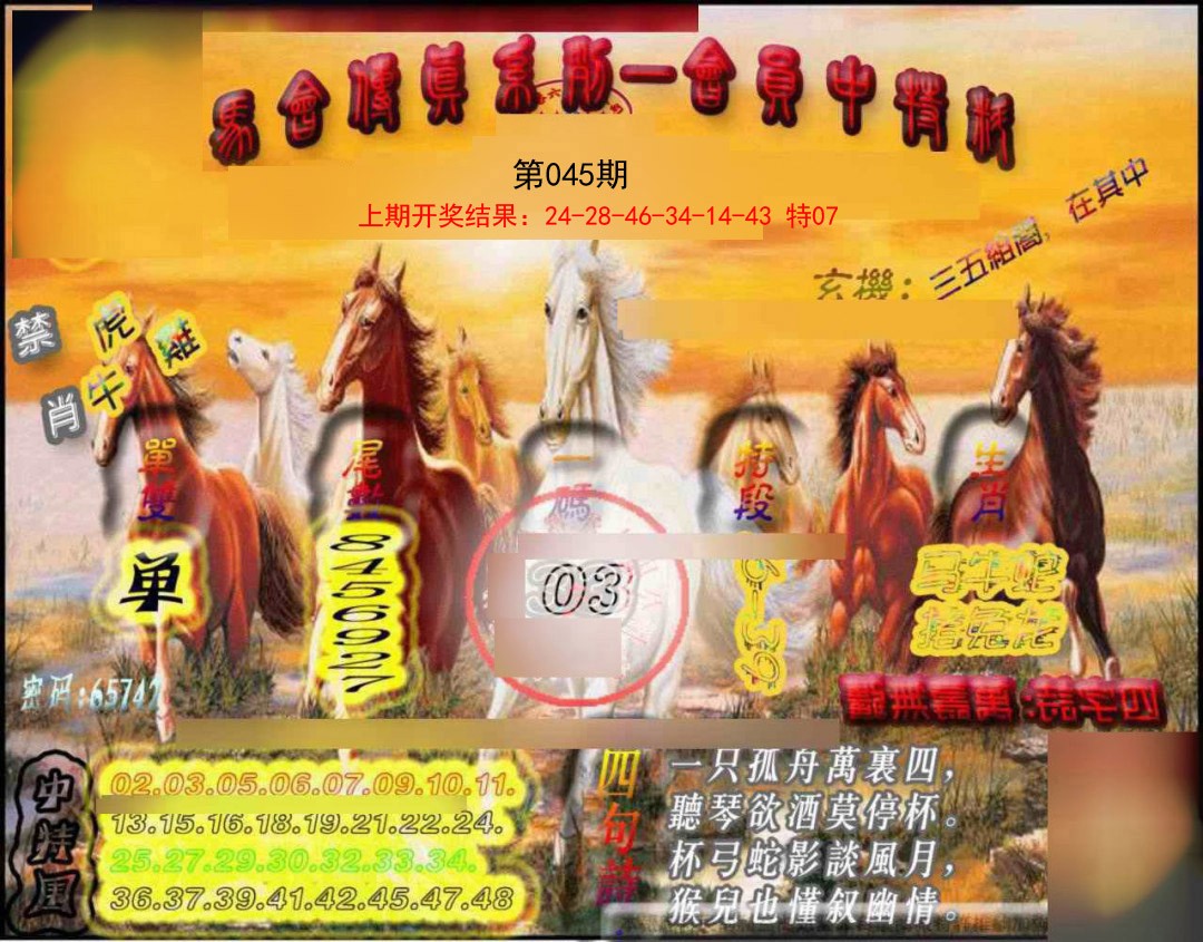 045期马会传真-会员报[图]