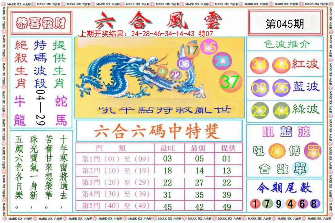 045期六合风云《另版》[图]