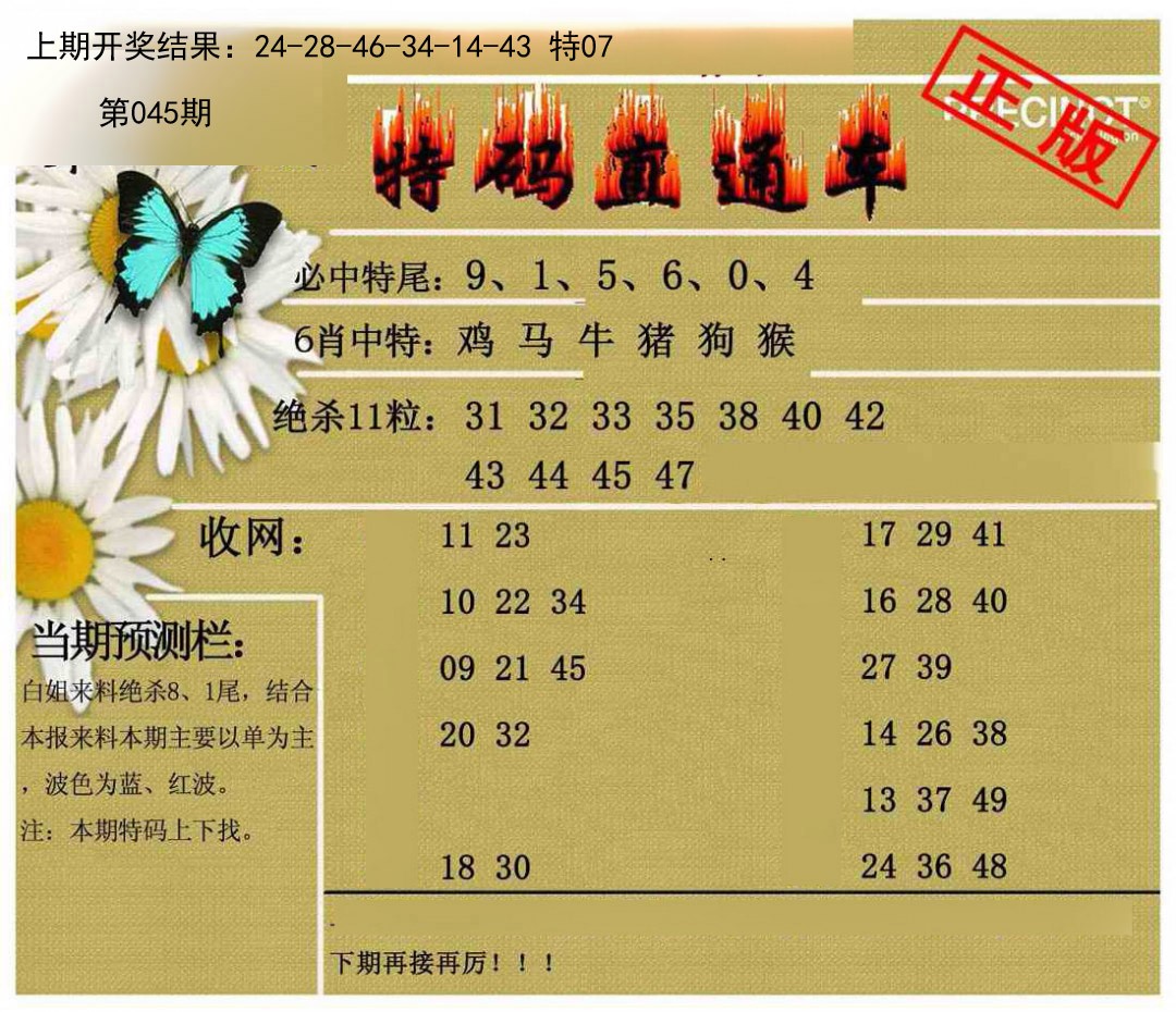 045期特码直通车[图]