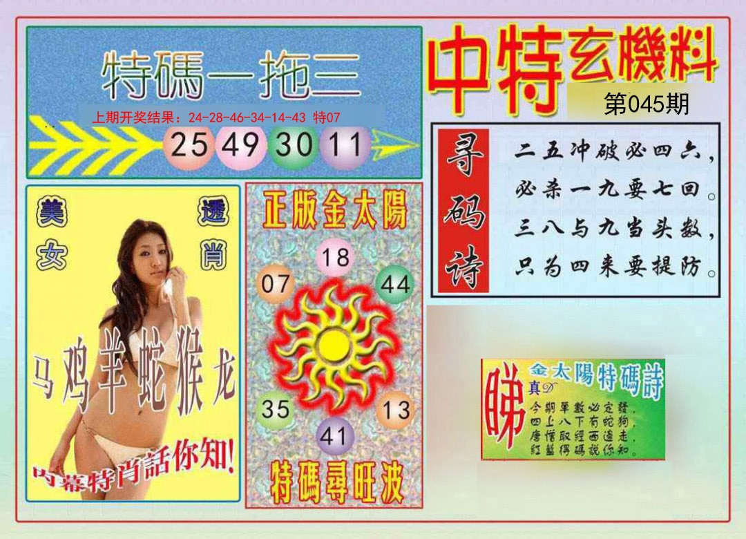 045期中特玄机料[图]