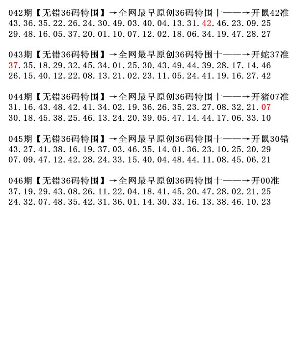 046期36码特围[图]