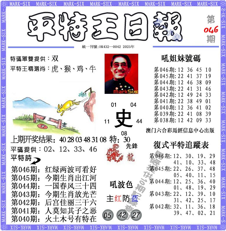 046期平特王日报[图]