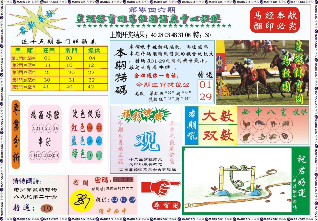 046期体育网马经图[图]