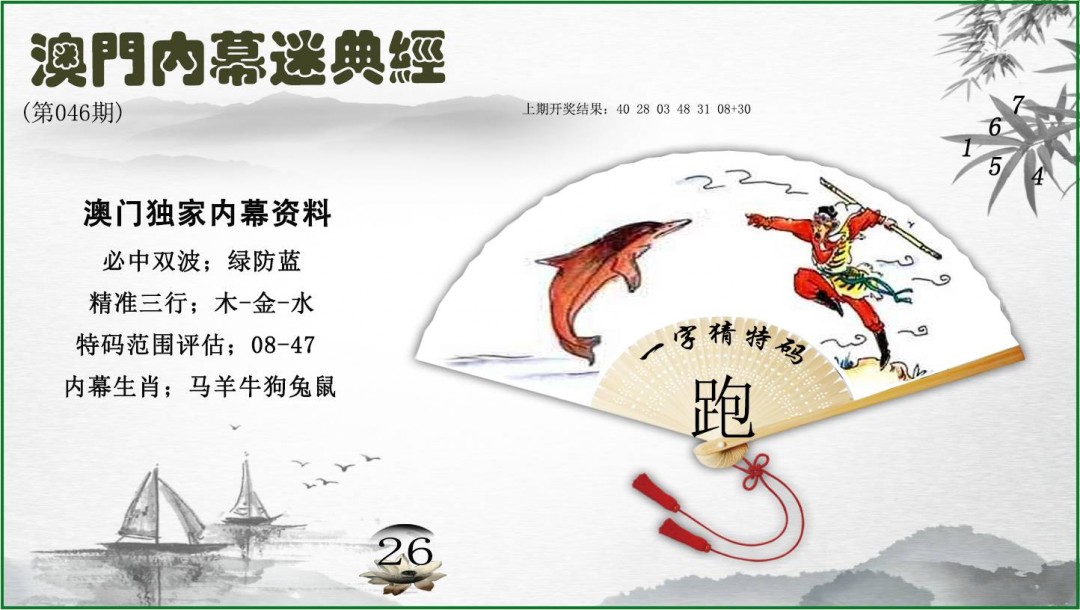046期内幕秘典经[图]