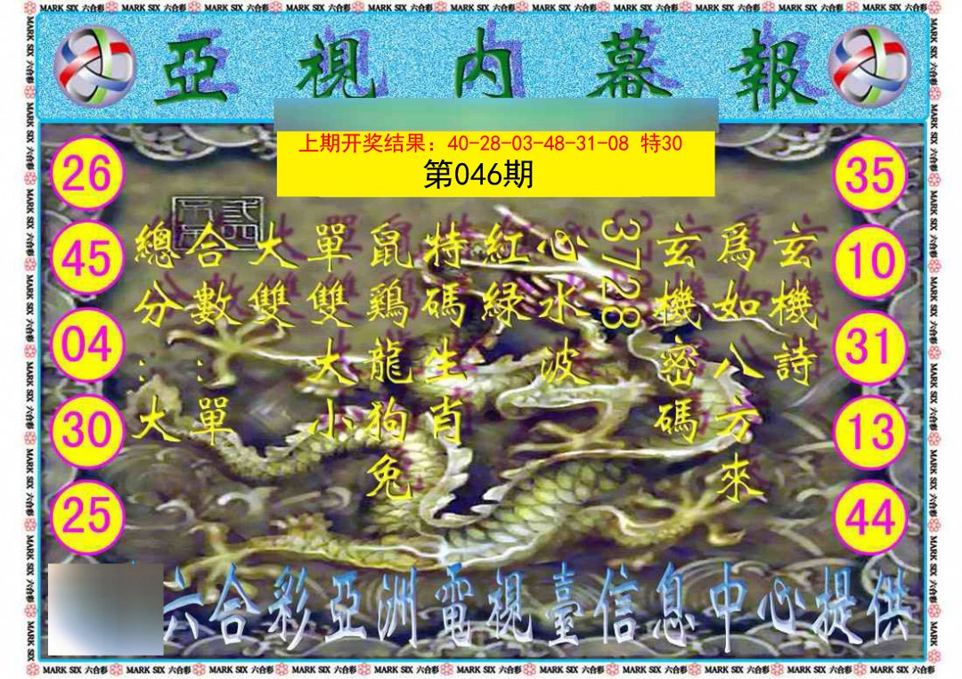 046期亚视内幕报[图]