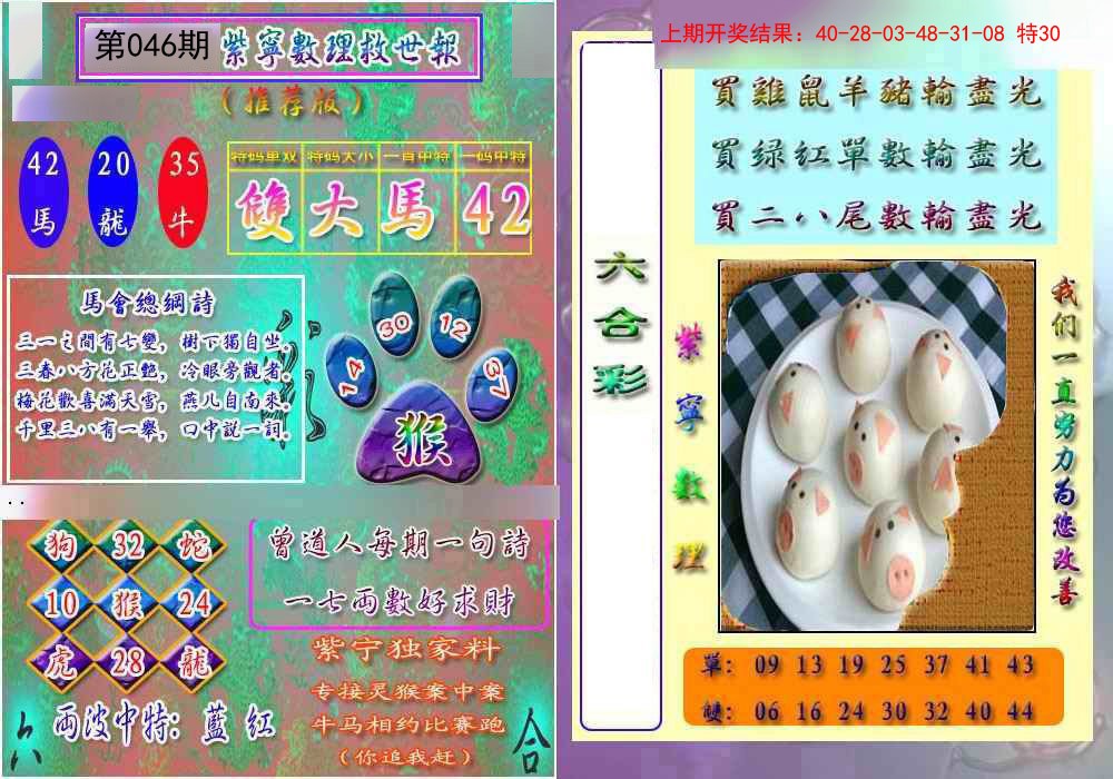 046期数理救世报[图]