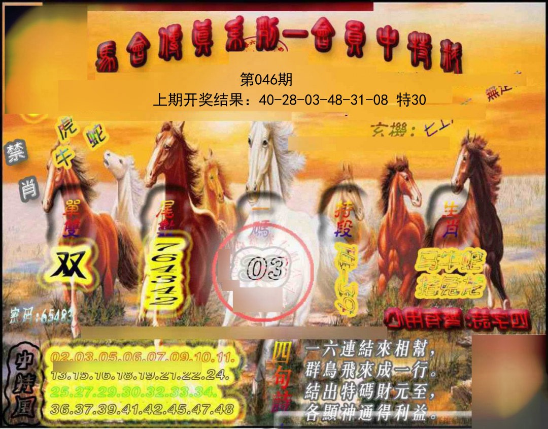 046期马会传真-会员报[图]