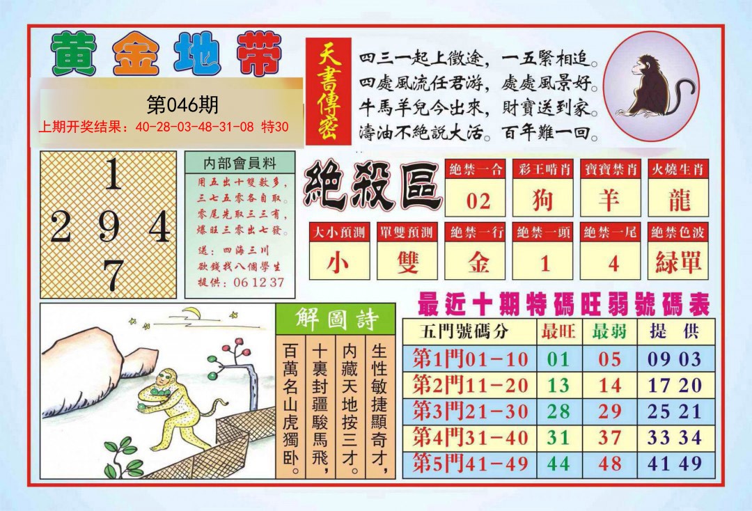 046期黄金地带[图]