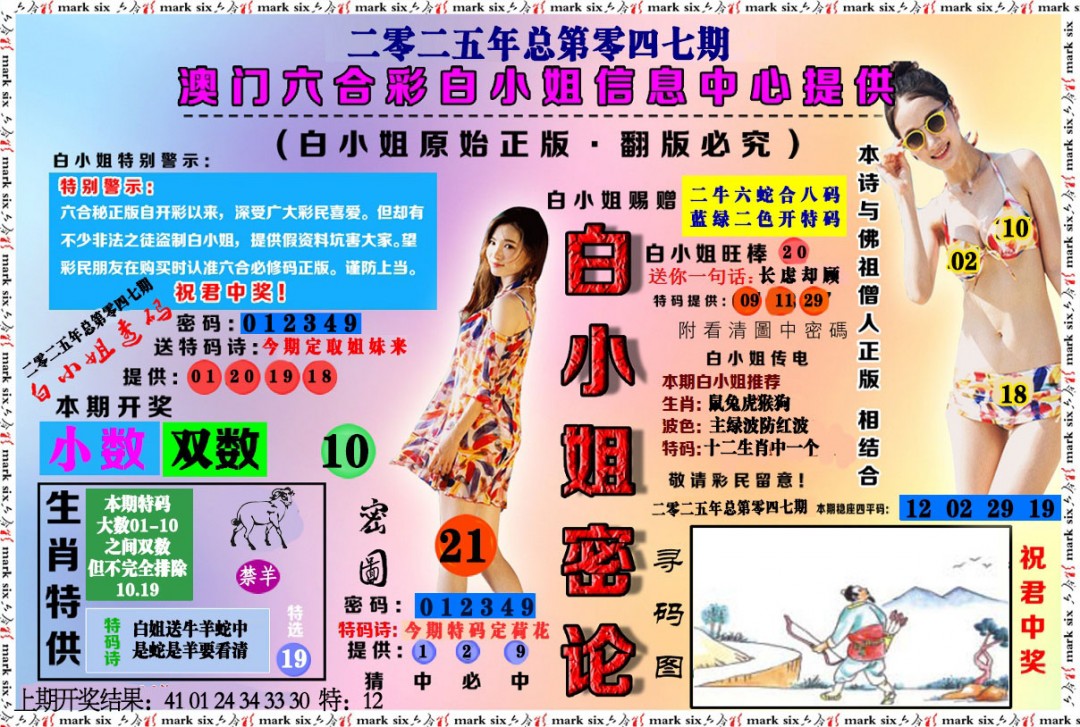 047期白小姐密论[图]