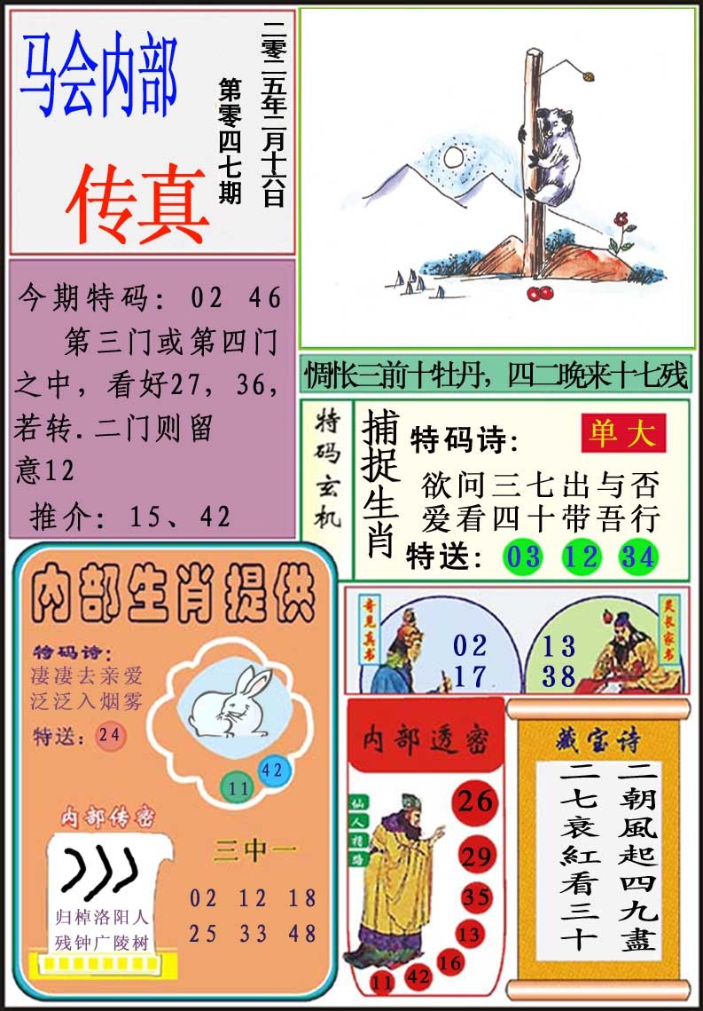 047期马会内部传真[图]