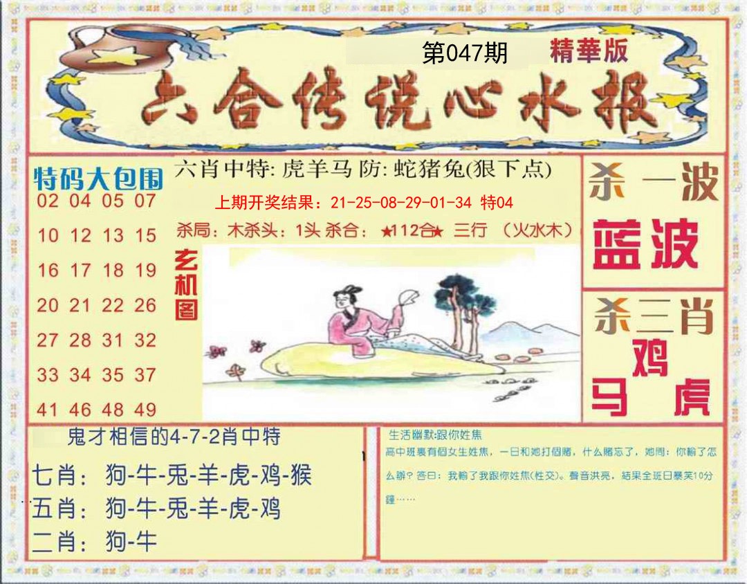 047期六合传说(心水版)[图]