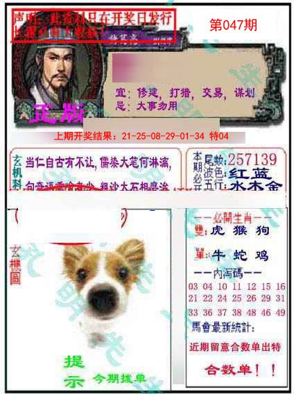047期正版孔明报[图]