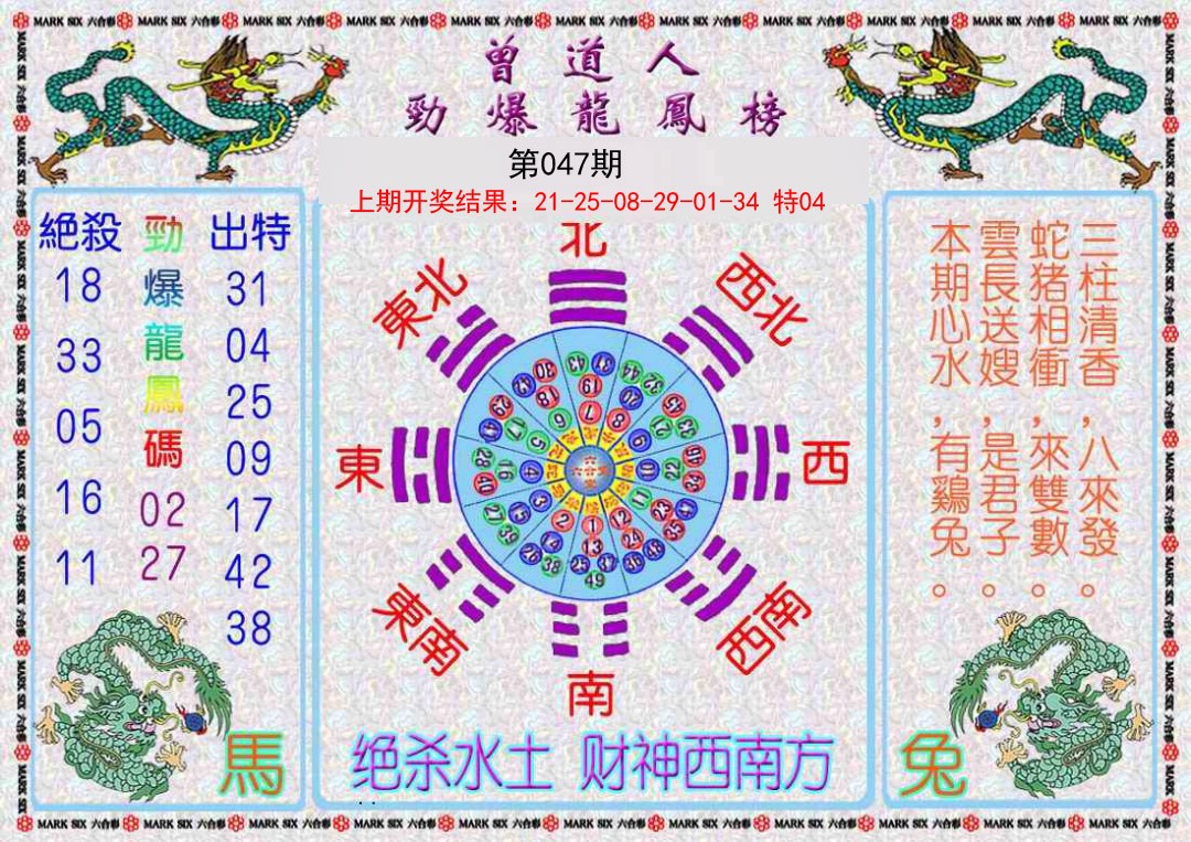 047期曾道人劲爆龙凤榜[图]