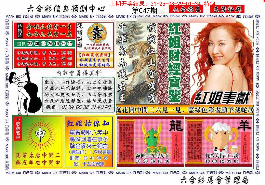 047期红姐财经宝鉴[图]