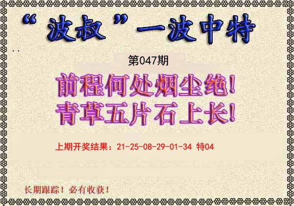 047期波叔一波中特[图]