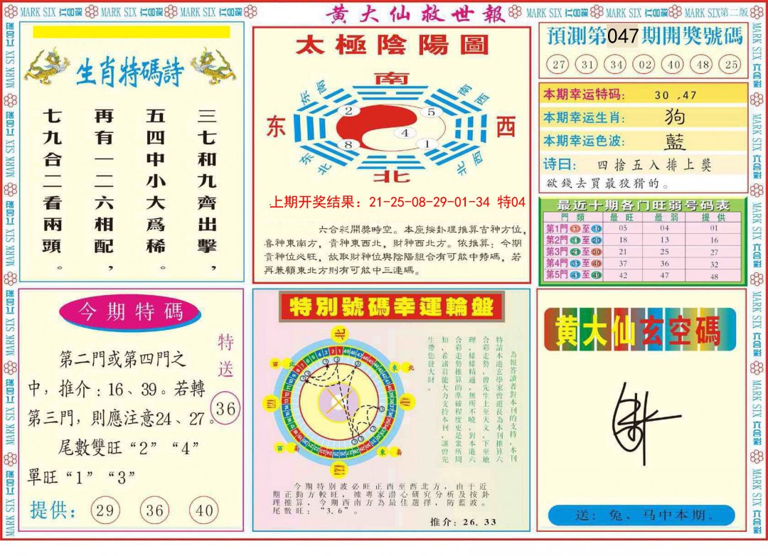 047期新黄大仙救世B[图]