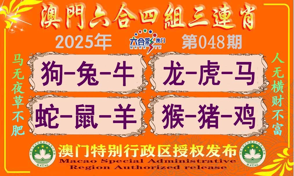 048期六合四组三连肖[图]